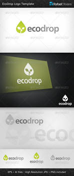 Ecodrop Logo Template by Rafael-Olivra