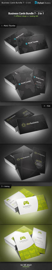 Business Cards Bundle 7 - 3 in 1
