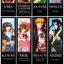 Anime Bookmark Collection