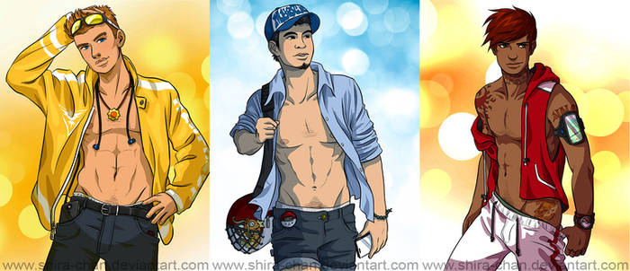 Male Pokemon Go Team Pinups