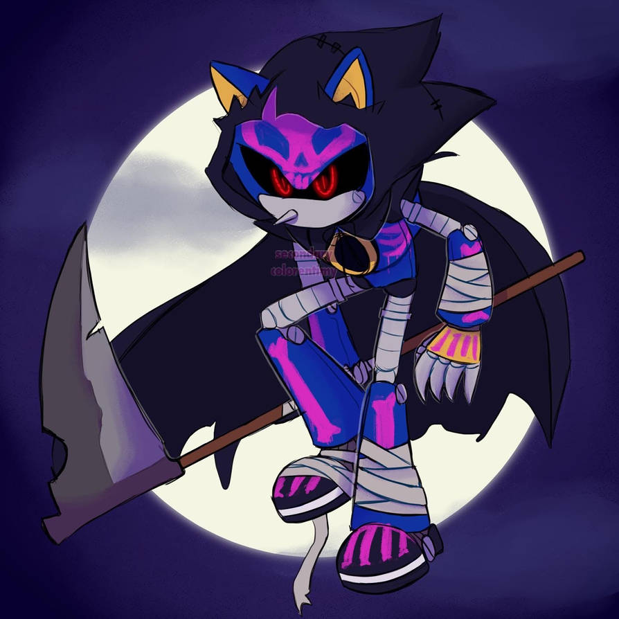 Reaper Metal Sonic Halloween 2022 - Sonic - Fanart by