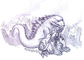 Godzilla and Mothra