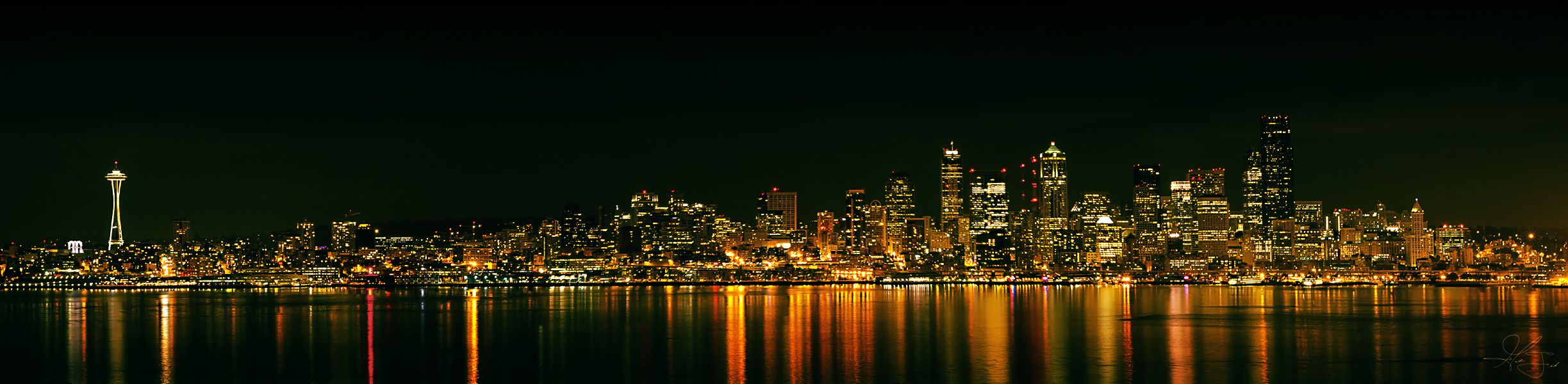 Seattle Night Skyline