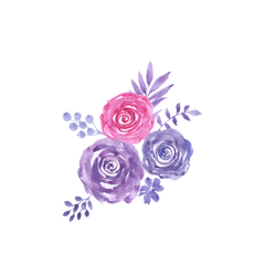 Lovely Rose Watercolor Floral Clipart | PNG