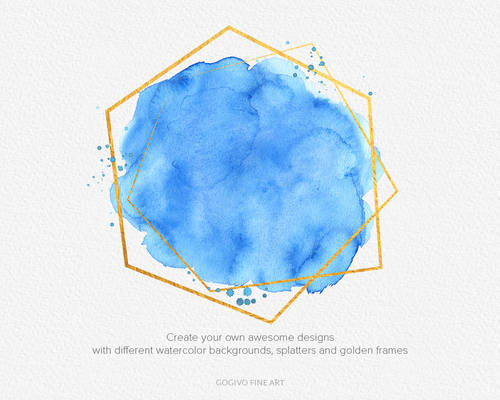 Free Watercolor Backgrounds And Splatter Cliparts
