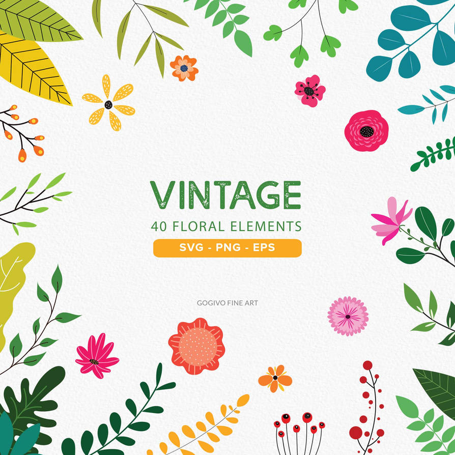 Download 40 Free Vintage Floral Cliparts By Gogivofineart On Deviantart