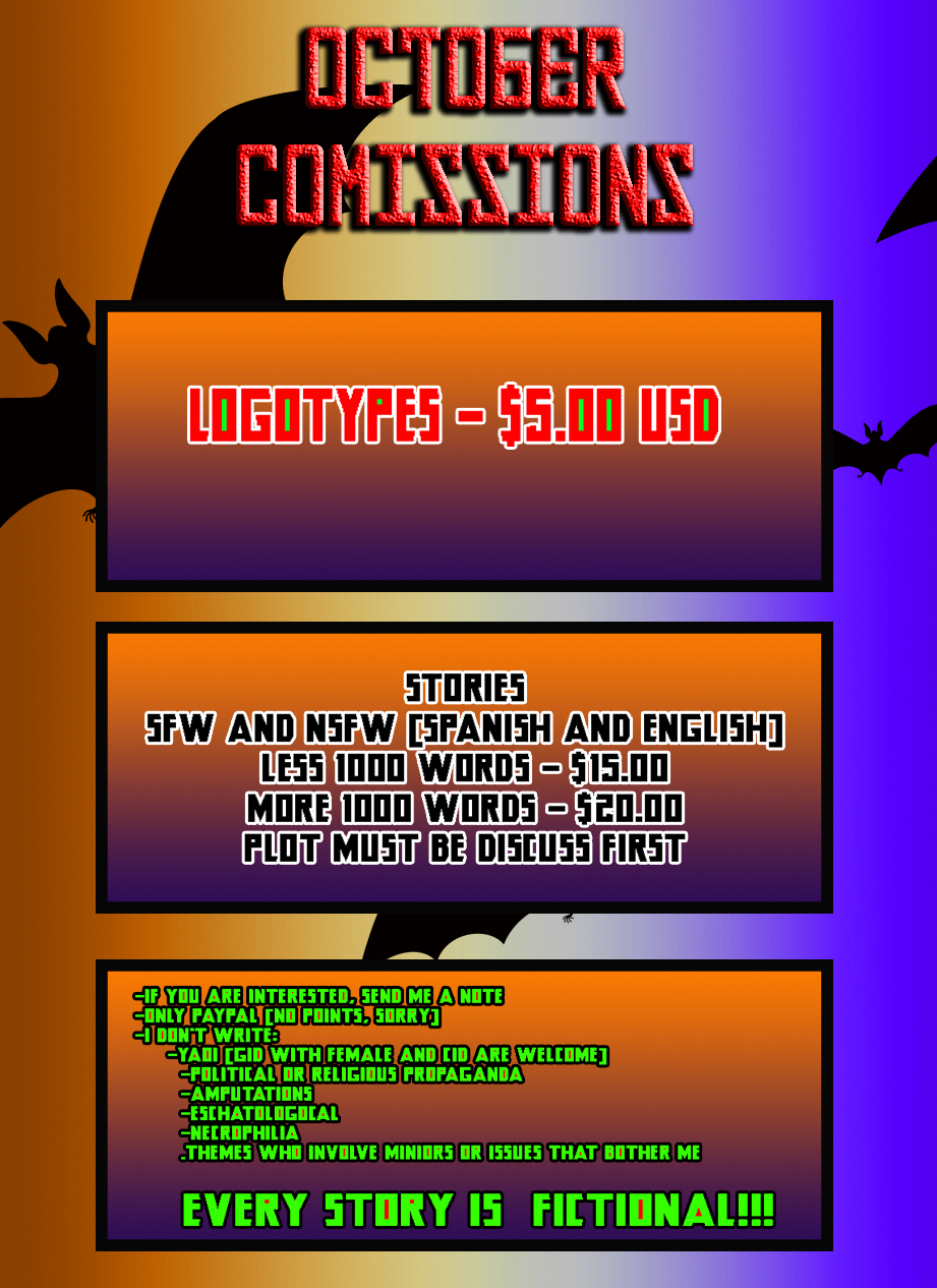 October Comissions 2021 (Only 5 slots)