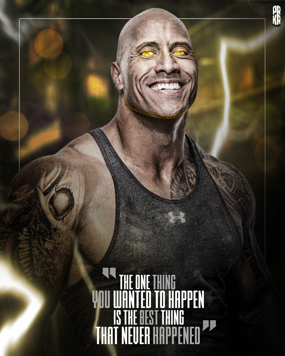 The Rock - Quote (New Tattoo) by PRKRDesigns on DeviantArt