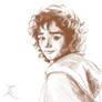 Frodo, fanart, skizza