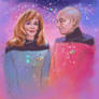Beverly and Capitain Picard, Star Trek fanart