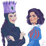 Queen and Snow white, fanart, concept design