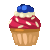 PS's Blueberry Cupcake