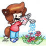 Watering the Flowers