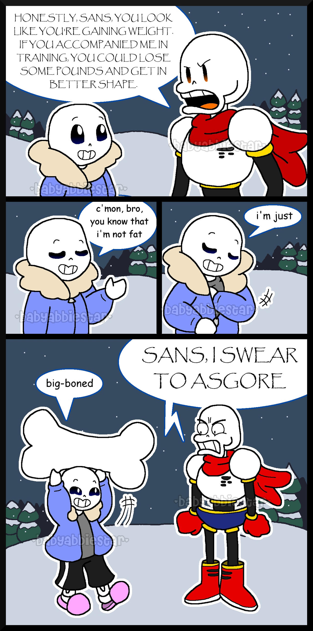 Comic Sans 1 - Them Bones by BabyAbbieStar on DeviantArt