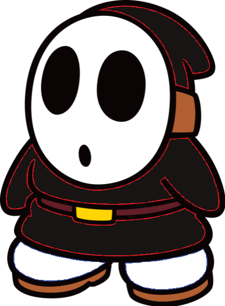 Black Shy Guy 2D Vector by KingBilly97 on DeviantArt