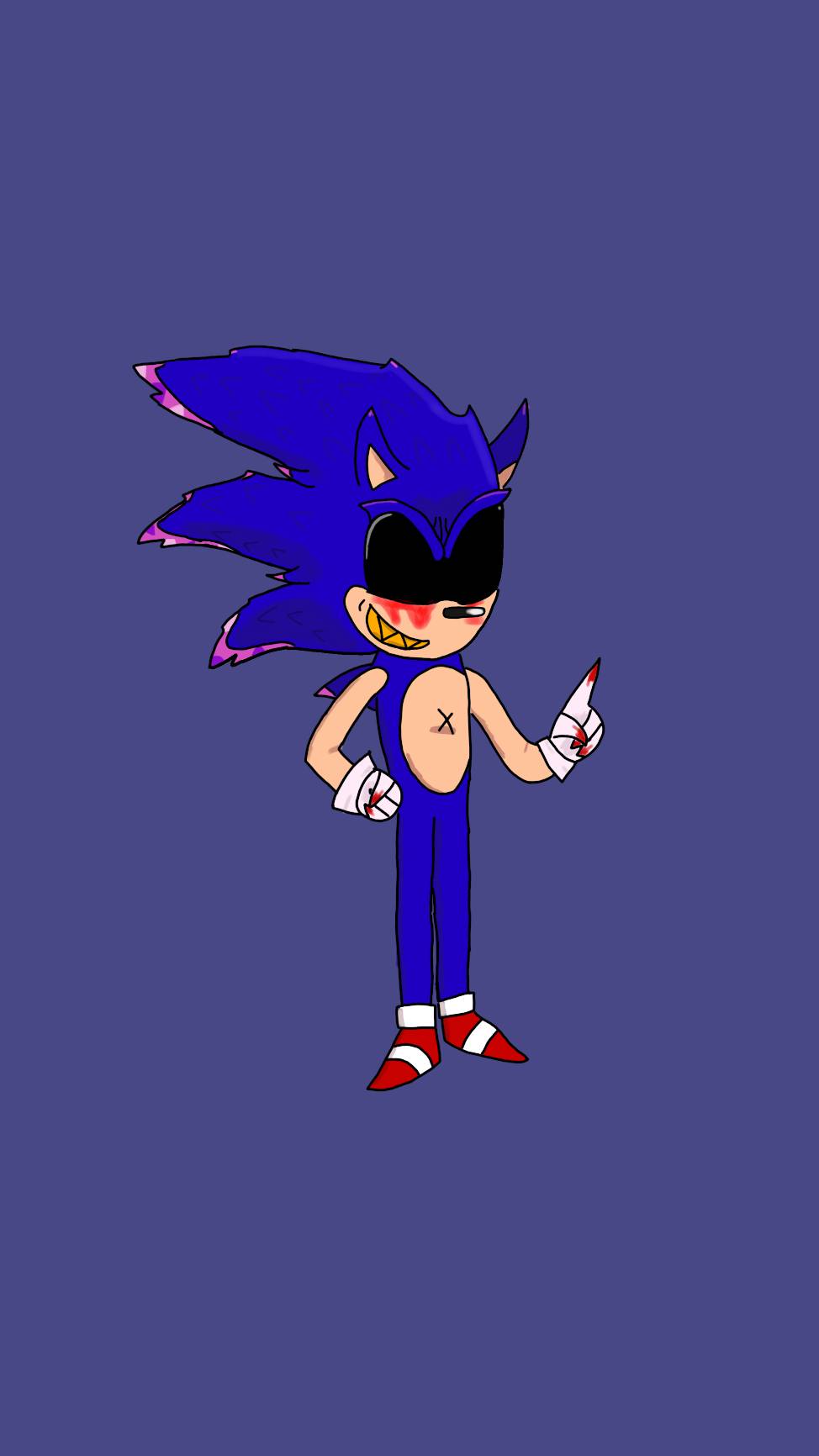 Sonic.exe 2.0 fnf mod redraw by LimaunMan on DeviantArt