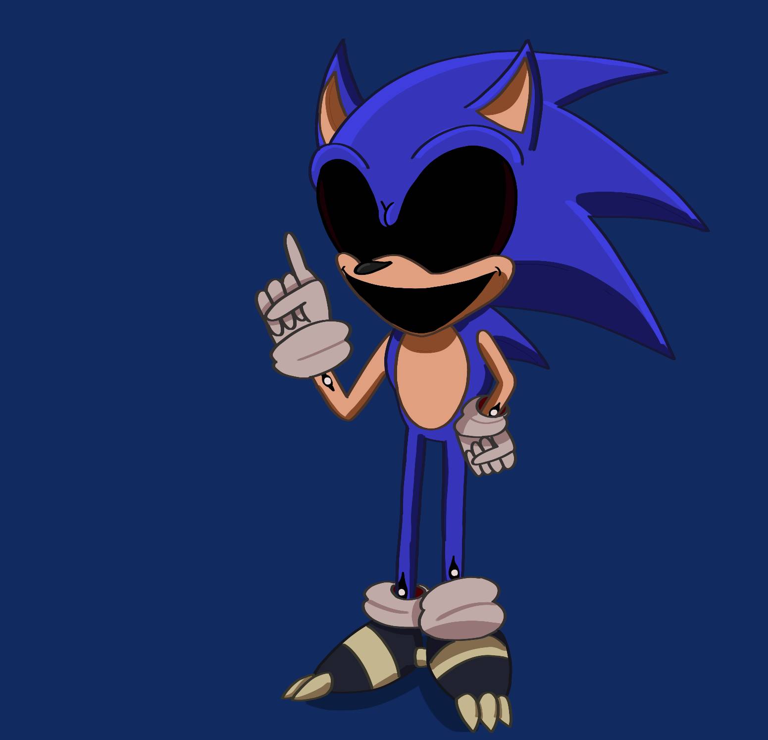 Gore/Fanart] Sonic.EXE One last round - Time is out! : r/DigitalArt