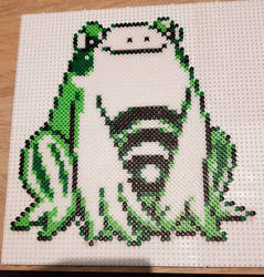 Pokemon gold silver beta perler beads Politoed