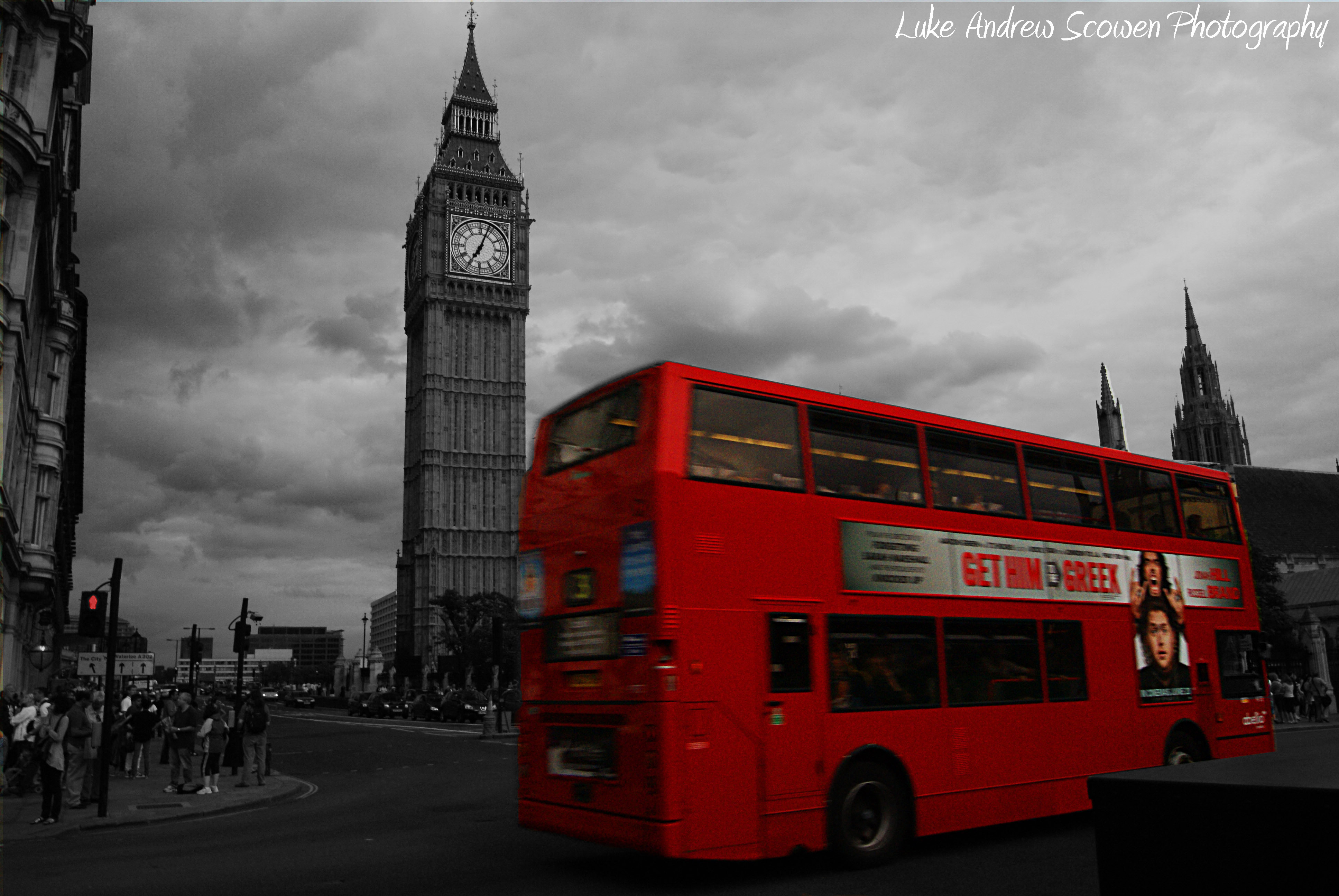 Fotografia Big Ben Clock Tower and London Bus - em