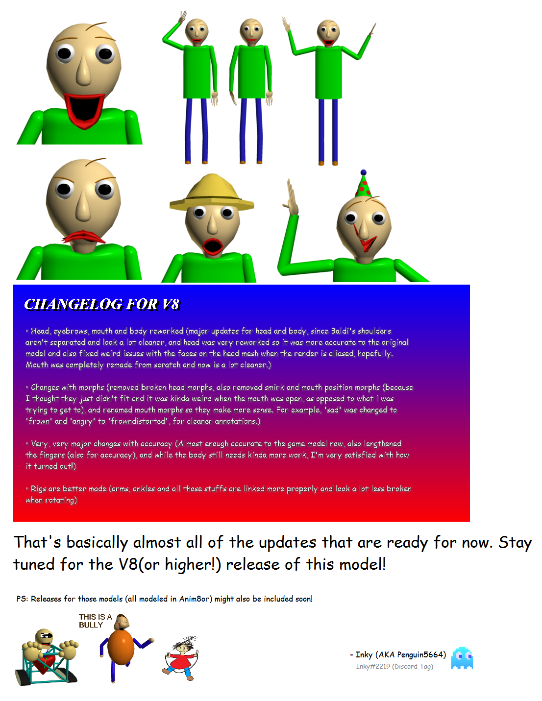 So I Used HaDerpNoobOffical's Anim8or Baldi Model To Create This Custom Baldi's  Basics Plus Title Screen (Credit To HaDerpNoobOffical) : r/BaldisBasicsEdu