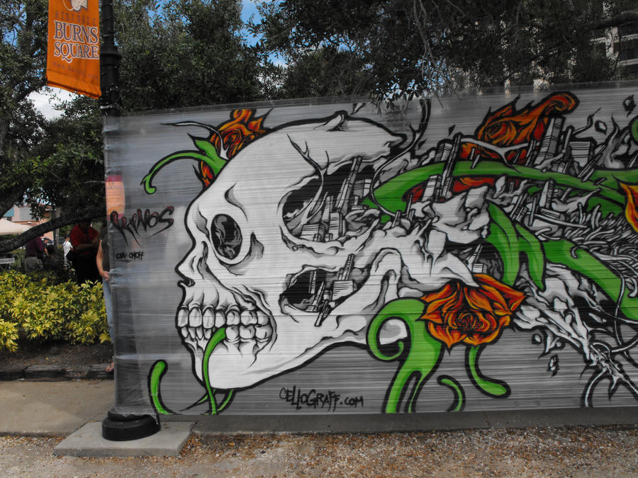 Graffiti Skull