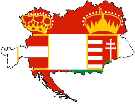 Flag Map 1908 Flag Map of Austria-Hungary (Civil) (1867-1908) by RepublicOfNiger on ...