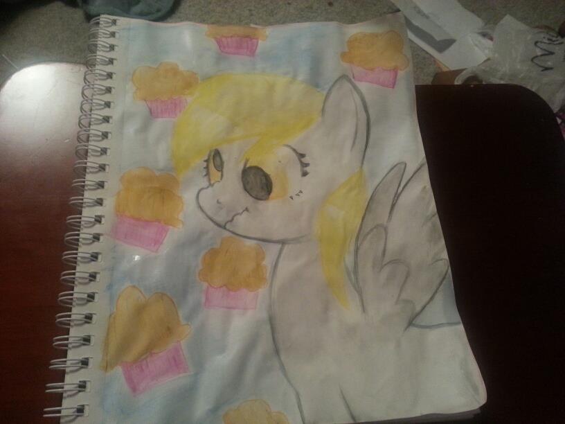 Derpy Hooves Watercolor Portrait