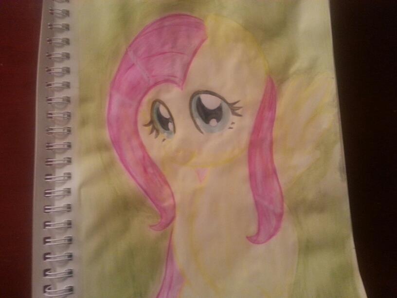 Fluttershy Watercolor Portrait