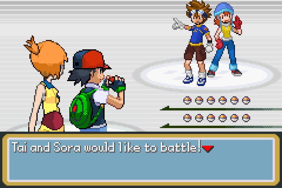 Ash and Misty vs Tai and Sora