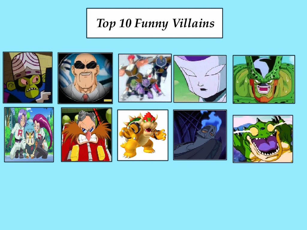 My Top 10 Funny Villains by BeeWinter55 on DeviantArt