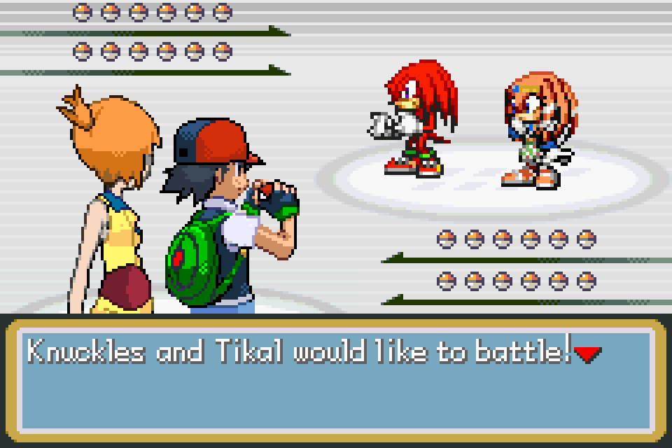 Ash and Misty vs Knuckles and Tikal