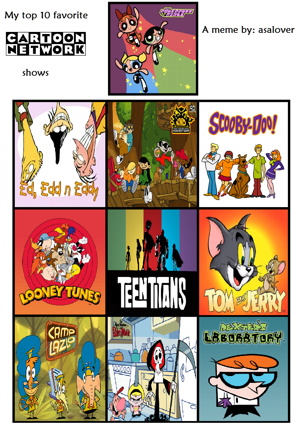 My Top 10 Cartoon Network Shows By Mariofanproductions On Deviantart ...