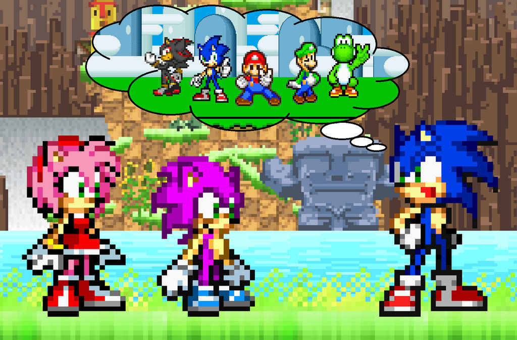 images Super Sonamy Family sonic tells amy and speed about his