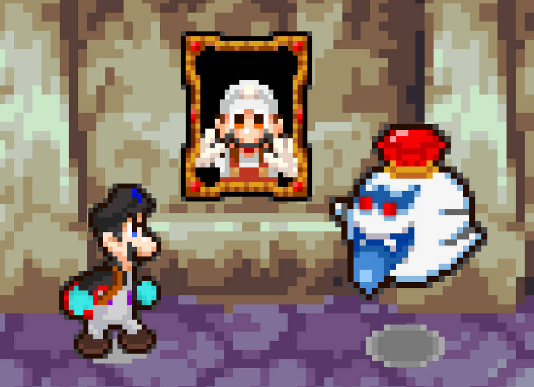 EpicLuigi confronts King Boo by BeeWinter55 on DeviantArt