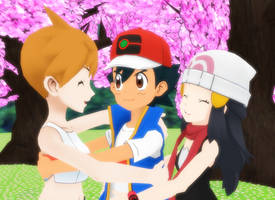 Ash x Misty x Dawn