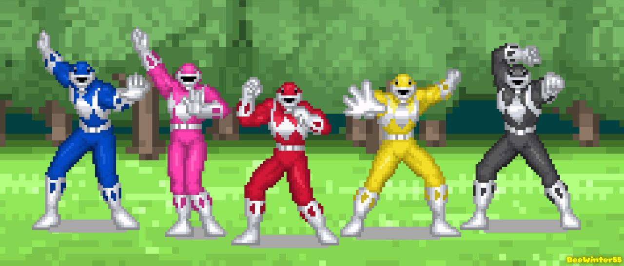 Mighty Morphin Power Rangers Team by BeeWinter55 on DeviantArt