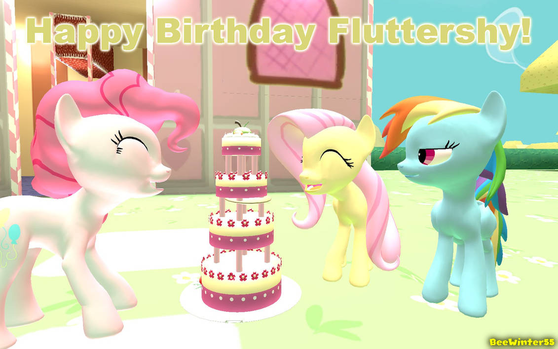 Happy Birthday Fluttershy! by BeeWinter55 on DeviantArt