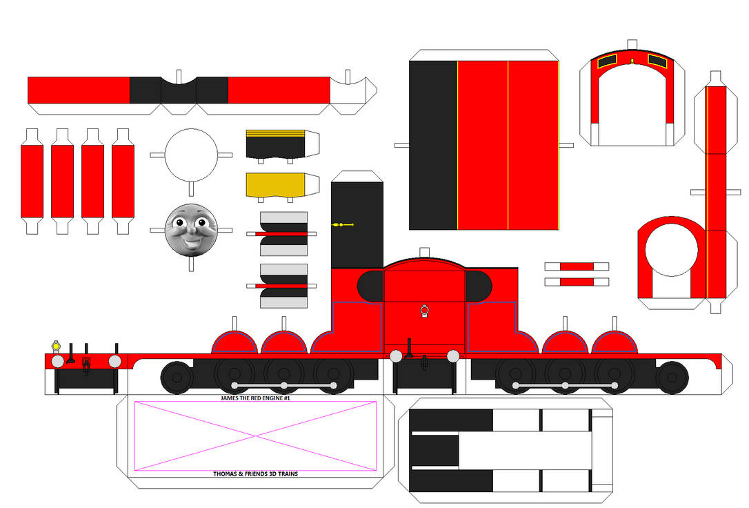TAF 3D RWS James The Red Engine by StreamlinedFan on DeviantArt