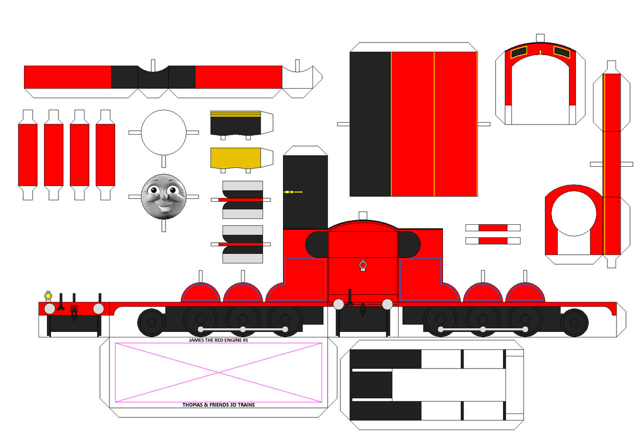 TAF 3D RWS James The Red Engine by StreamlinedFan on DeviantArt