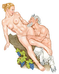 Satyr Embracing Nymph by MarkBlanton