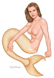 Phoebe as a Mermaid by MarkBlanton