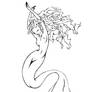 mermaid lineart