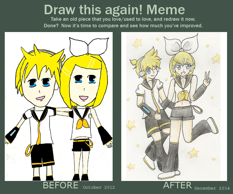 Improvement Meme - Rin and Len
