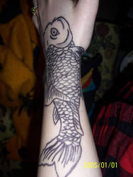 coy fish tattoo