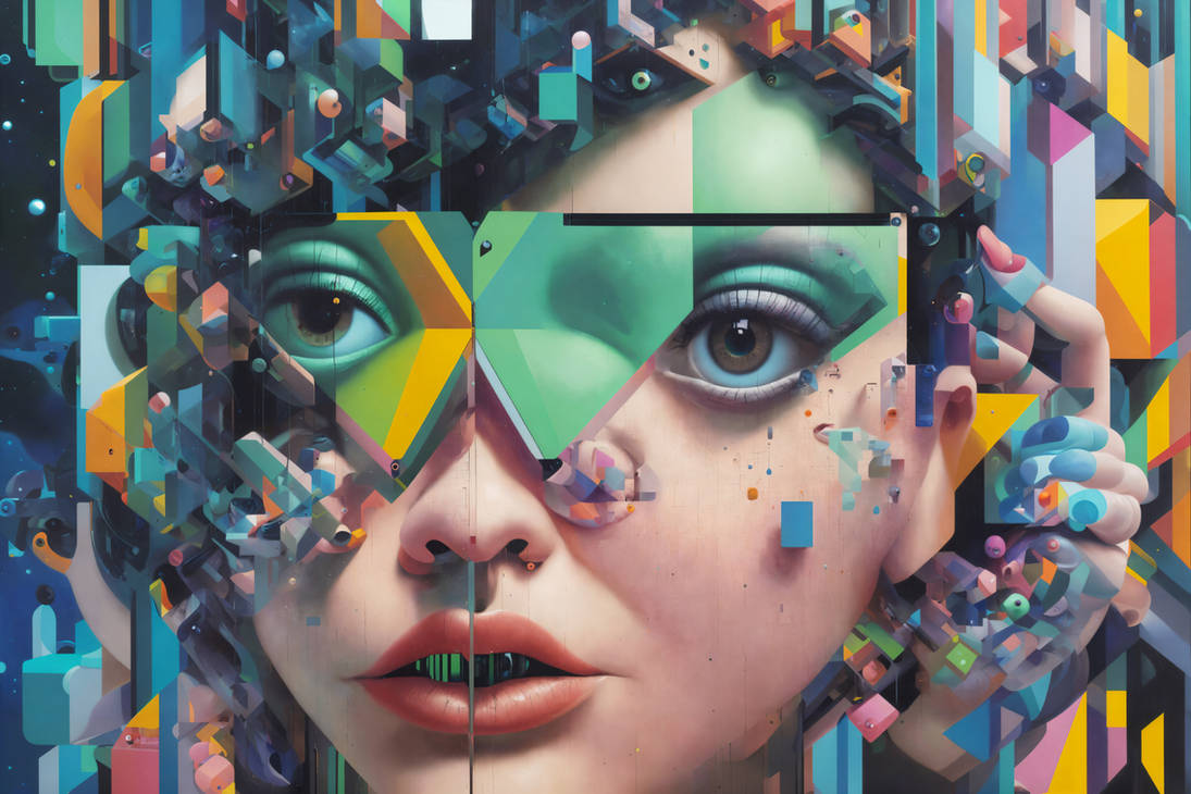 Abstracted - Abstract high-resolution AI portrait by AinvasArt on ...
