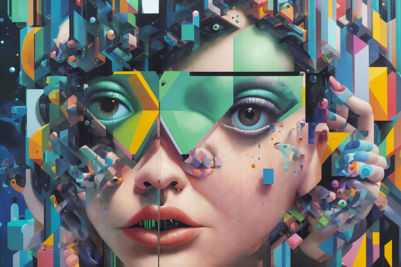 Abstracted - Abstract high-resolution AI portrait by AinvasArt on ...