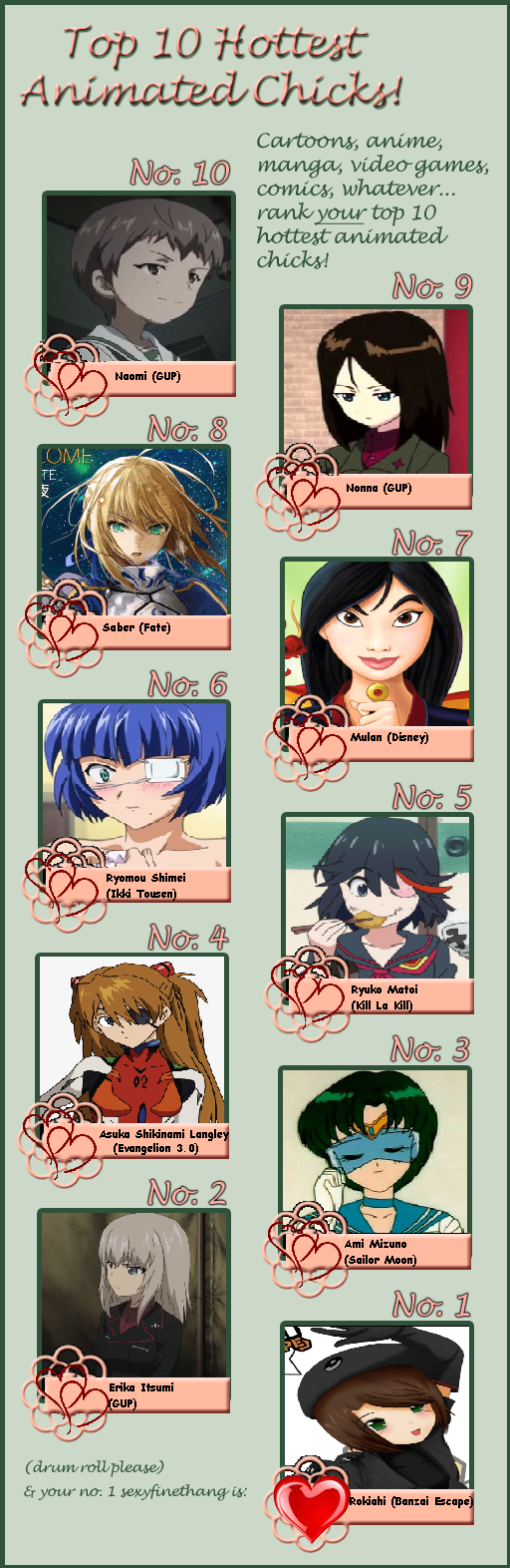 Top 10 Hottest Animated Chicks By Acaciathorn On Deviantart Top 10 Hottest Animated Chicks By Acaciathorn On Deviantart