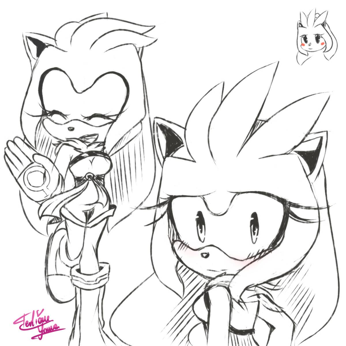 Sonic Shadow Silver by Ferliane on DeviantArt