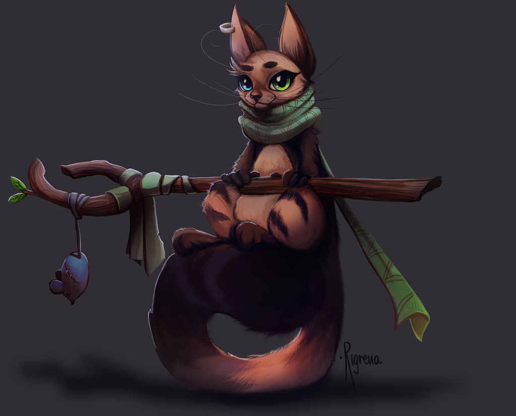 Cat Monk by Rigrena