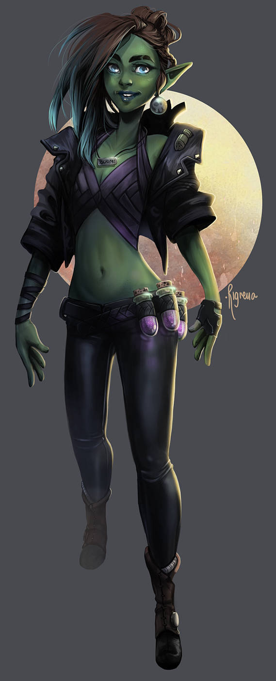 Goblin girl concept art by Rigrena on DeviantArt